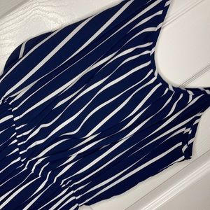 Striped romper with slits!!